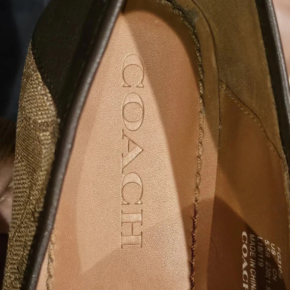 Coach Haley Loafer Signature Jacquard Wmns Sz 5.5 - Picture 13 of 14